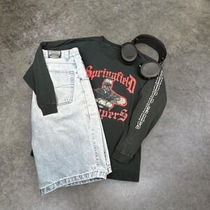 Springfield‎ Choppers Long Sleeve T Shirt Black Biker Graphic Tee
